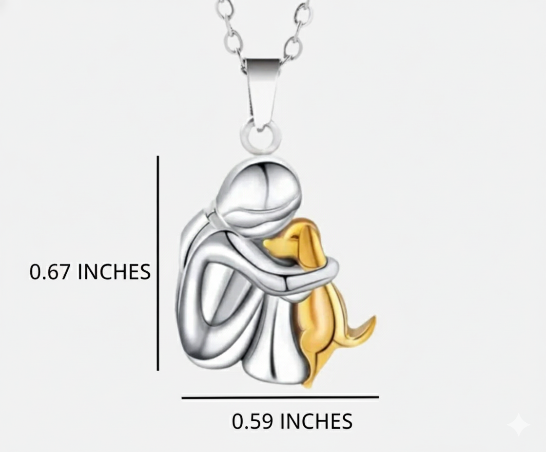 Olivia - Collar con colgante en forma de perro