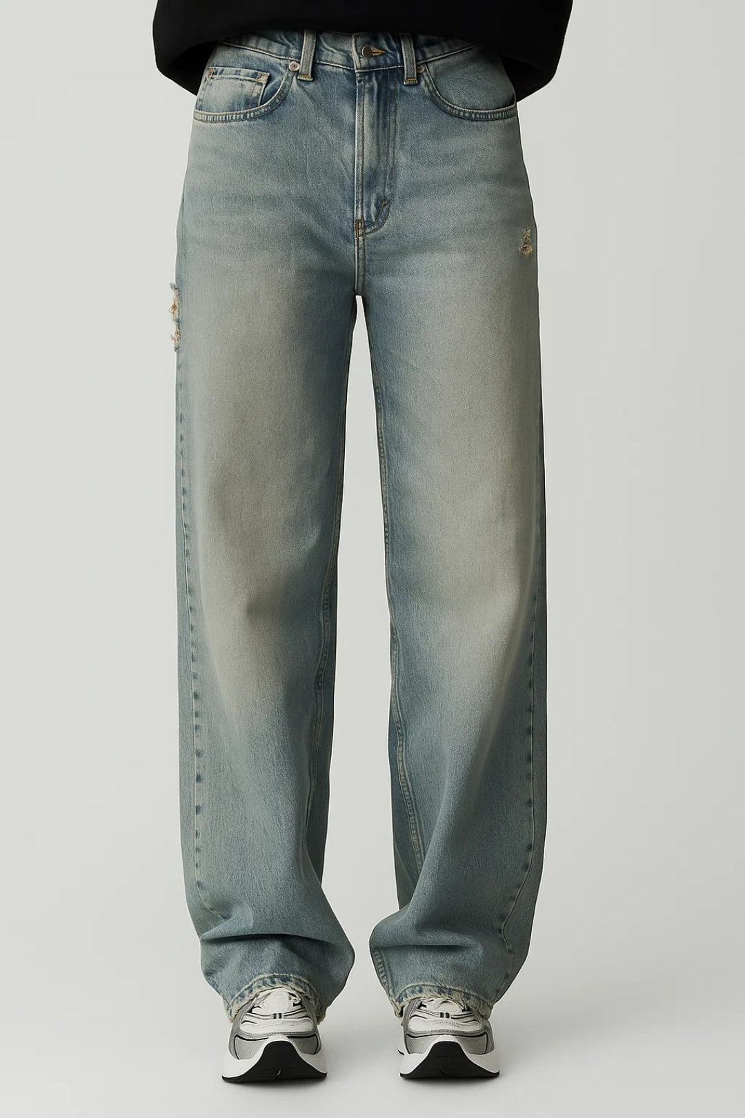 Pantalones Rectos | Lavado Vintage | Ajuste Relajado