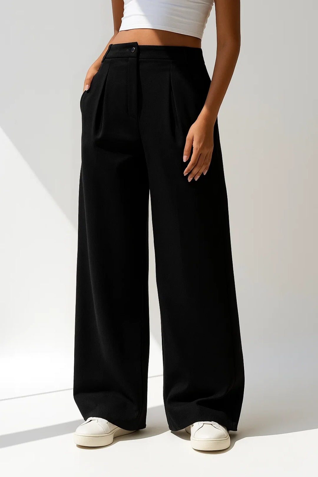 Pantalones de Pierna Ancha | Cintura Alta | Cómodos y Elegantes