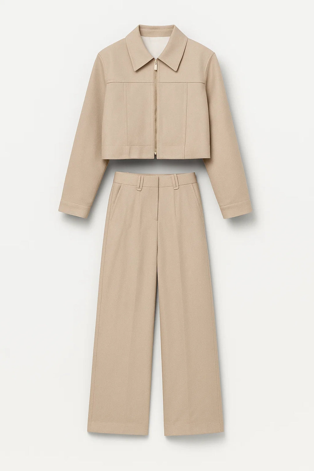 Conjunto de Dos Piezas con Cremallera | Estilo Minimalista | Comodidad y Estilo