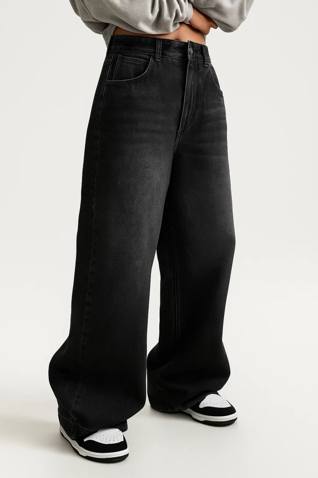 Pantalones vaqueros de pierna ancha | Cintura alta y piernas sueltas | Ajuste cómodo