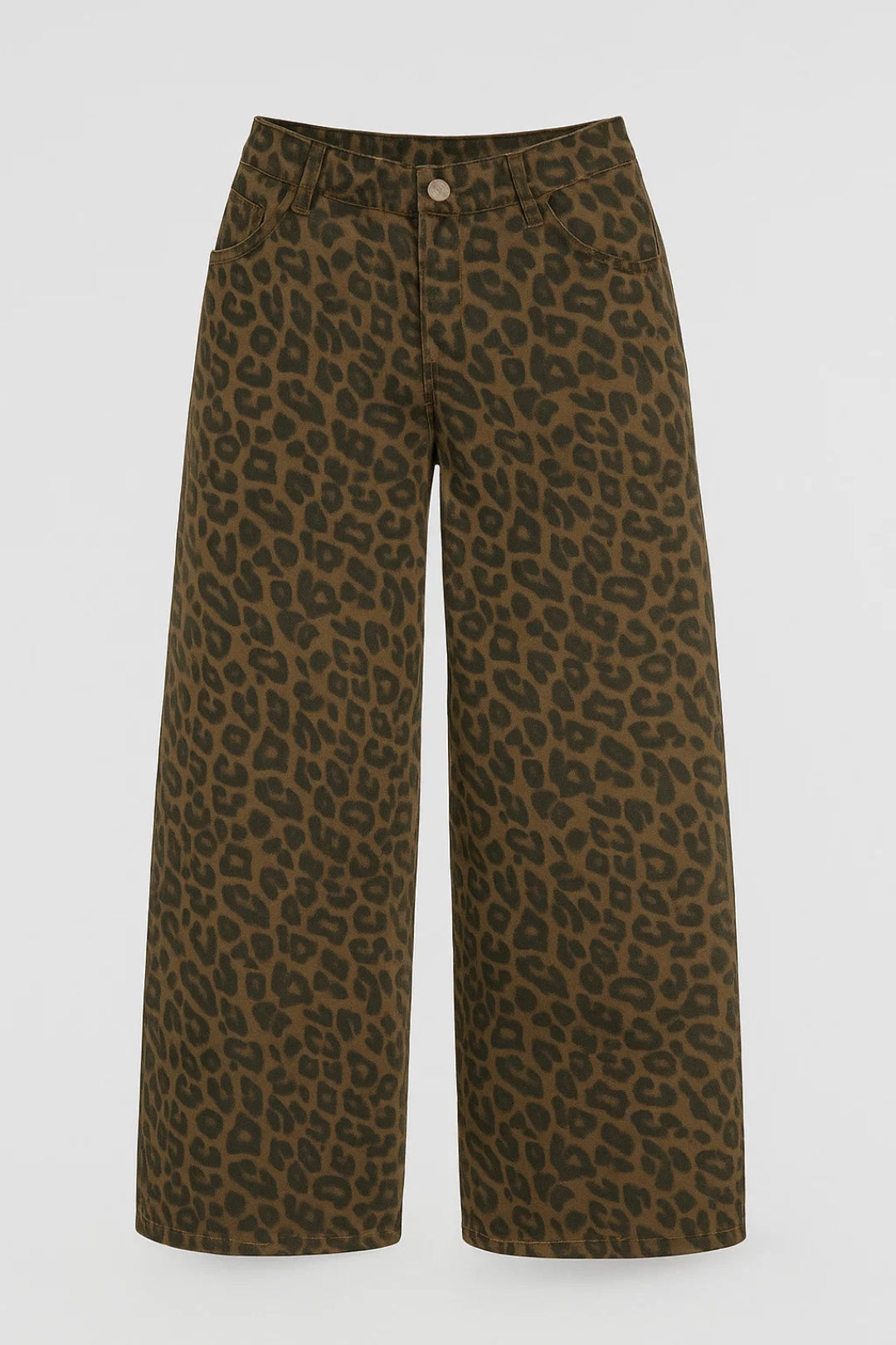 Pantalones Sueltos para Mujeres | Estampado de Leopardo con Cintura Alta | Prenda de Declaración para Cada Estilo