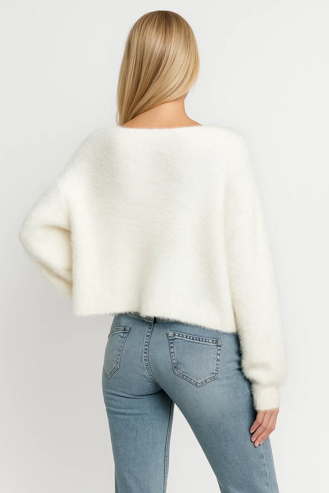 Cárdigan Suave | Modelo Abierto con Adorno de Perlas | Elegante y Cómodo