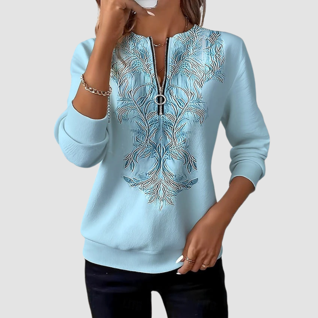 Alma | Sudadera casual con media cremallera