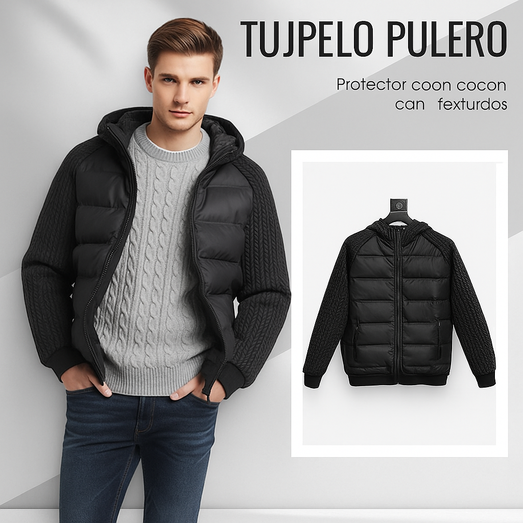 Chaqueta Térmica con Capucha | Acolchada y Cortavientos