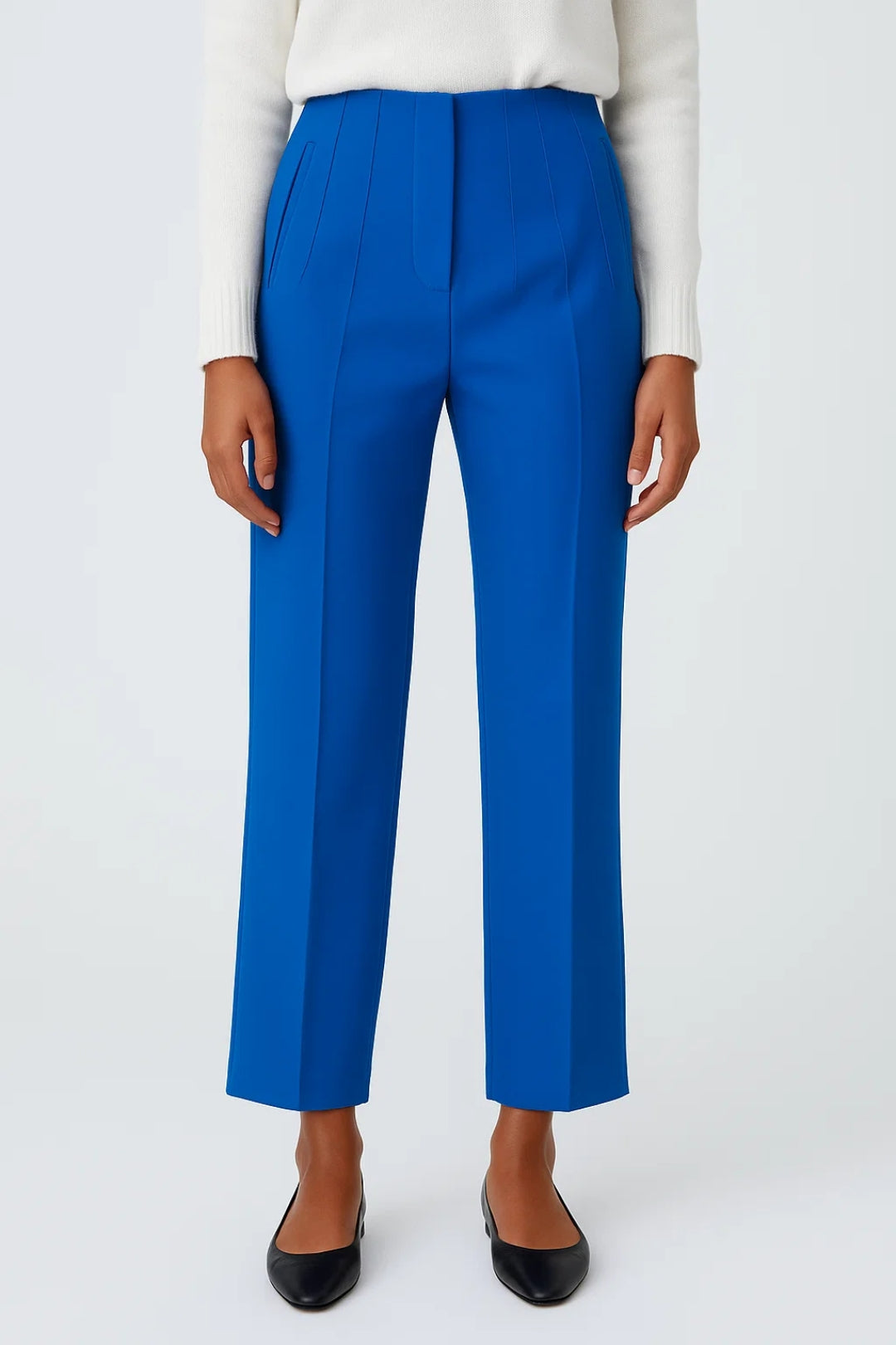 Pantalones de Mujer | Cintura Alta y Tonos de Compresión | Estilo Empresarial Atemporal