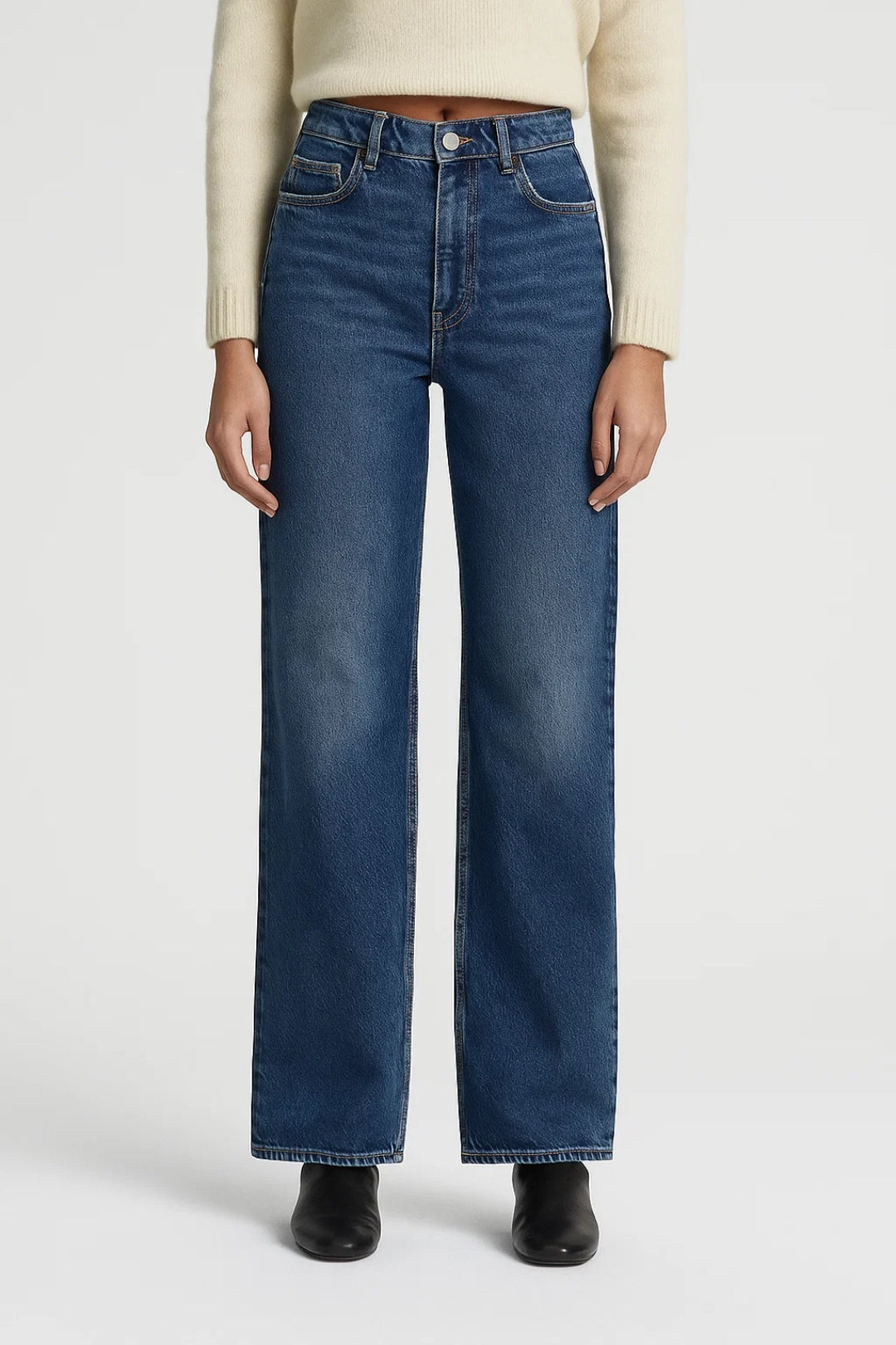 Jeans para mujeres | Cintura alta, pierna ancha | Atemporal y versátil para cada día