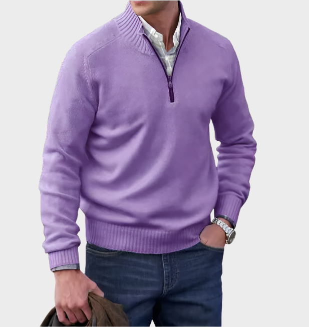 Malik | Suéter elegante con cremallera