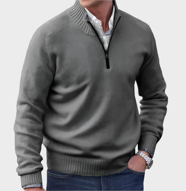 Malik | Suéter elegante con cremallera