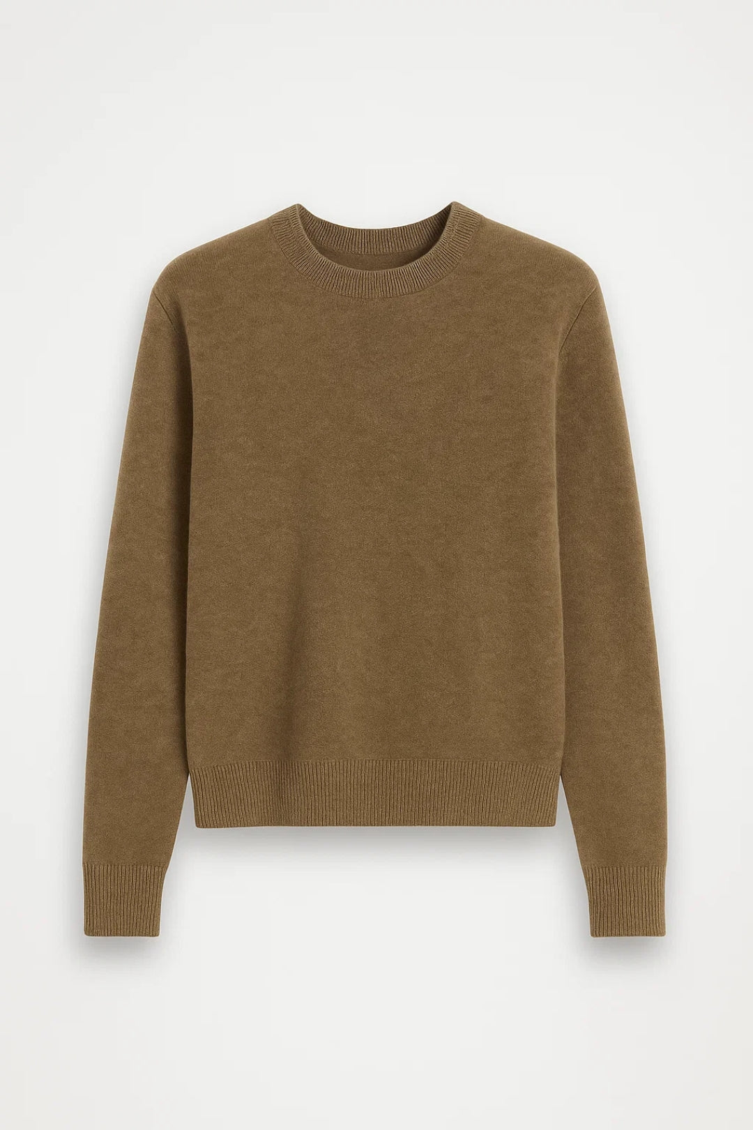 Suéter de punto para mujeres | Cuello redondo y bordes acanalados | Suave y atemporal