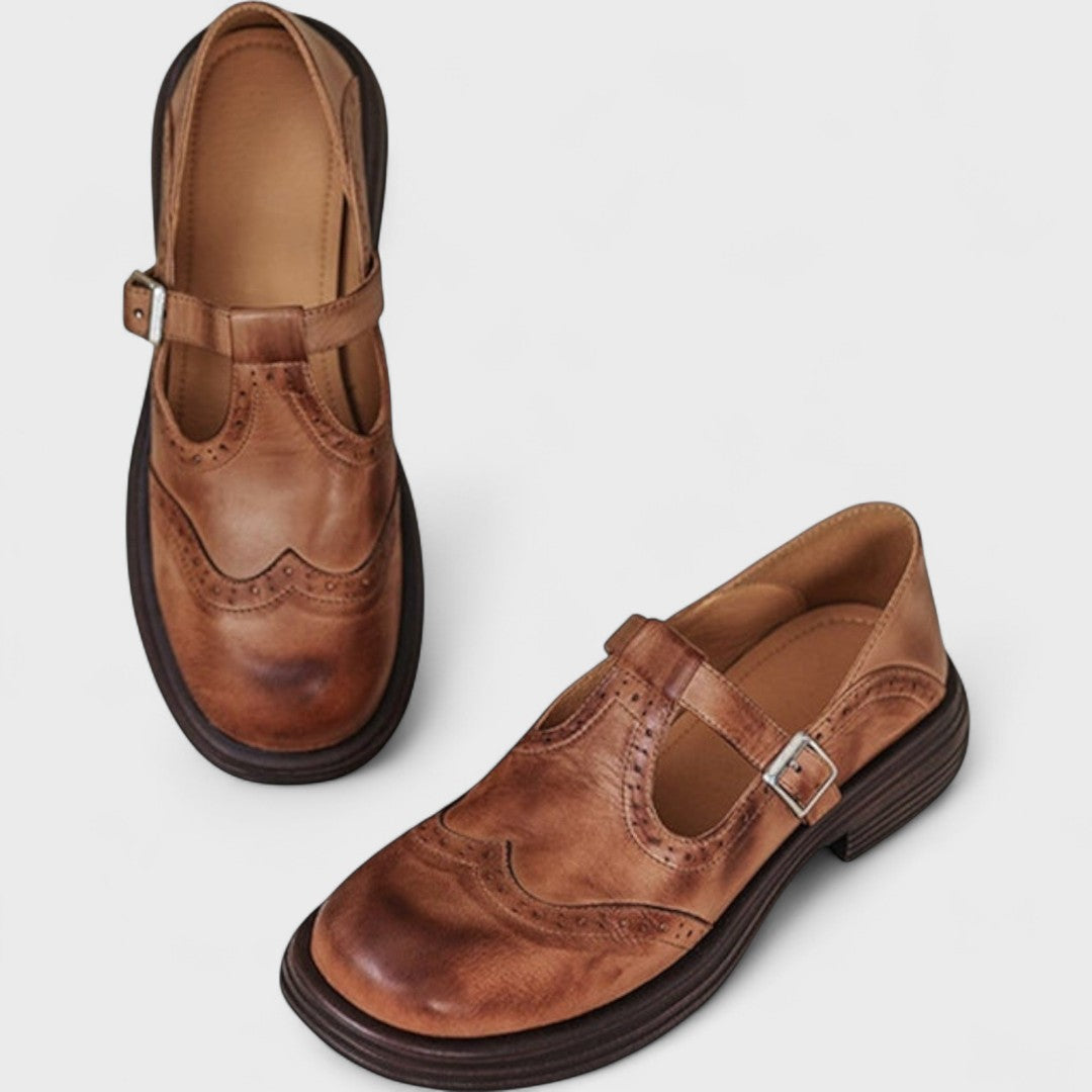 Elisa | Elegancia y Comodidad Tacón de Cuero